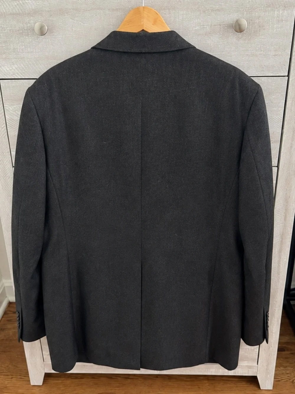 Vintage Cordovan & Grey Ltd. Charcoal 100% Cashmere Blazer Jacket 44R